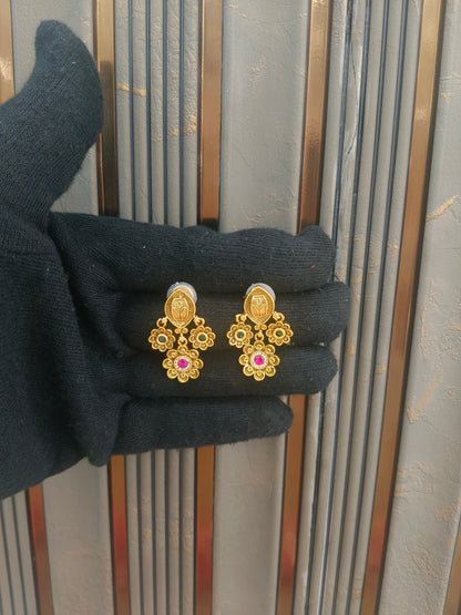 Gold Polki Yaad Earrings