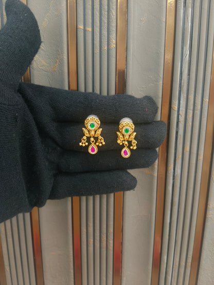 Gold Polki Yaad Earrings