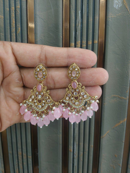 Antique Kundan Bollywood  Sonam Earrings