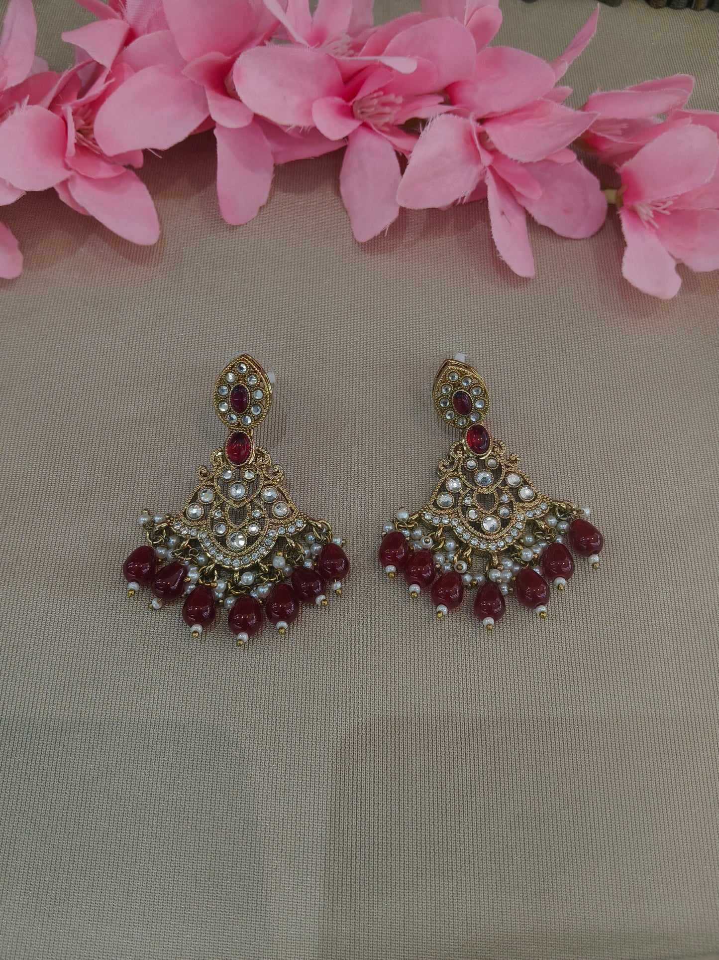 Antique Kundan Bollywood  Sonam Earrings
