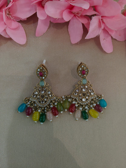 Antique Kundan Bollywood  Sonam Earrings