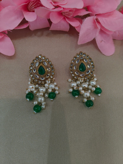 Antique Kundan Bollywood  Soti Earrings