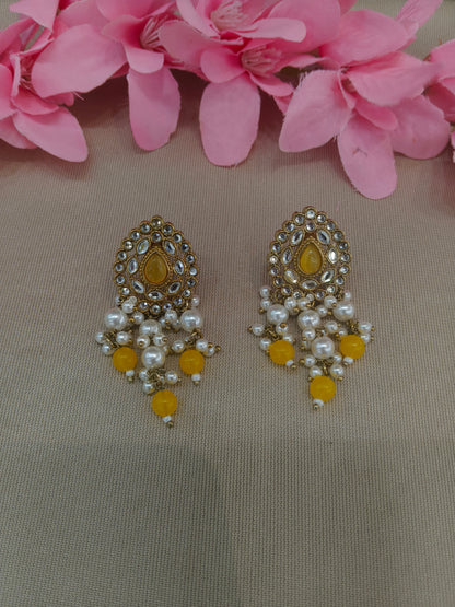 Antique Kundan Bollywood  Soti Earrings