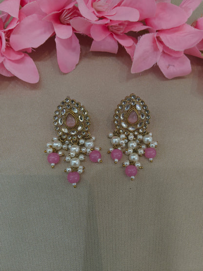 Antique Kundan Bollywood  Soti Earrings