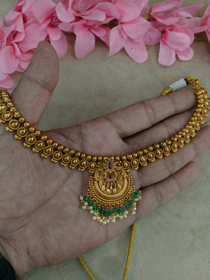 Gold Polki Necklace Jewellery Zarina Set