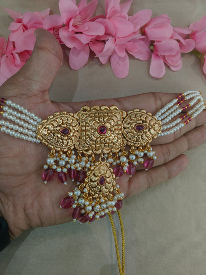 Gold Polki Necklace Jewellery Sonia Set
