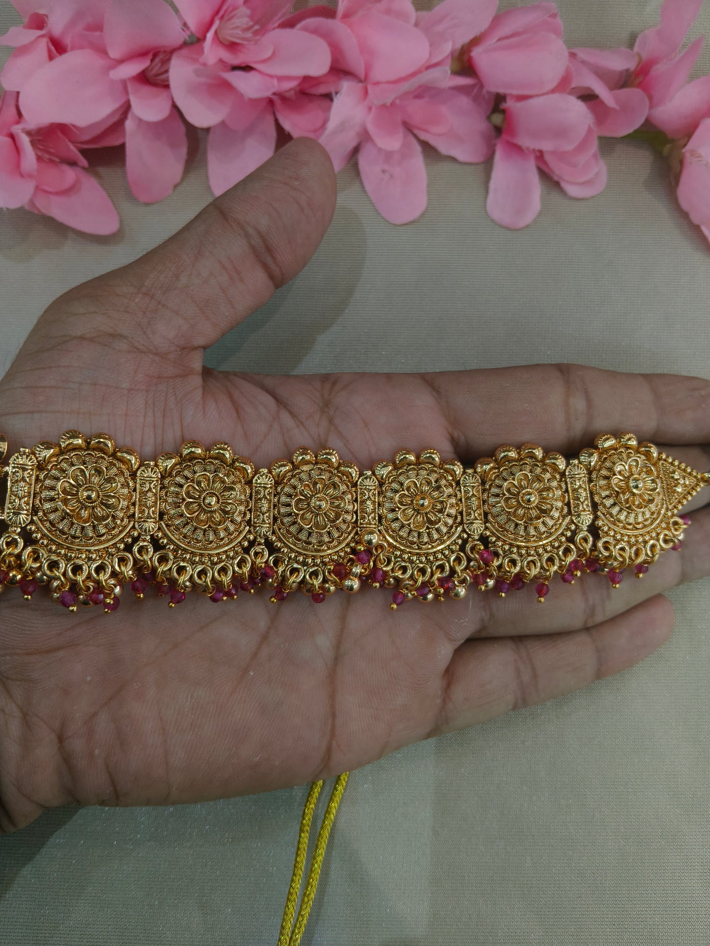 Gold Polki Necklace Jewellery Sonia Set