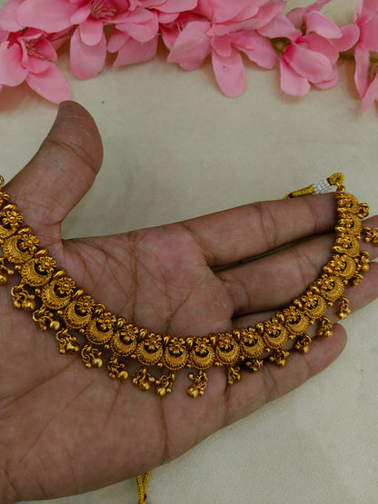 Gold Polki Necklace Jewellery Daiky Set