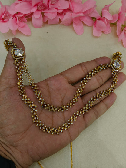 Antique CZ Necklace Jewellery Minori Set