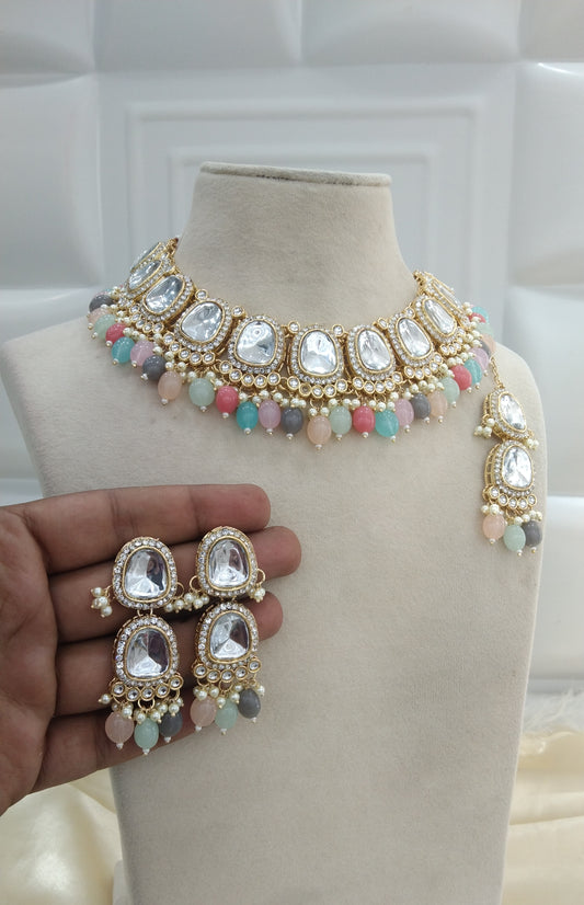Devine Multicolor Kundan Indian Jewellery Set