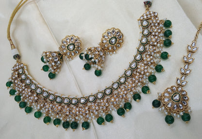 Harry Green  kundan Indian Necklace Jewellery Set