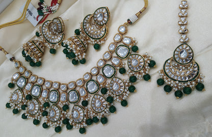 Harry Green kundan Indian Necklace Jewellery Set