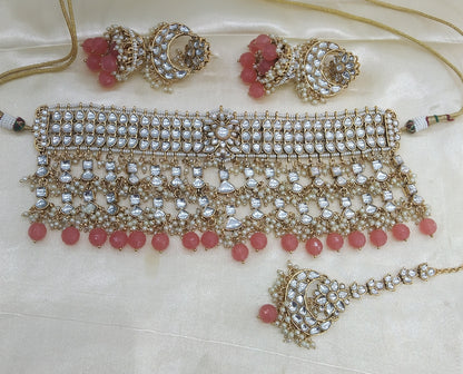 Kashmir Gajjri kundan Indian Choker Jewellery Set