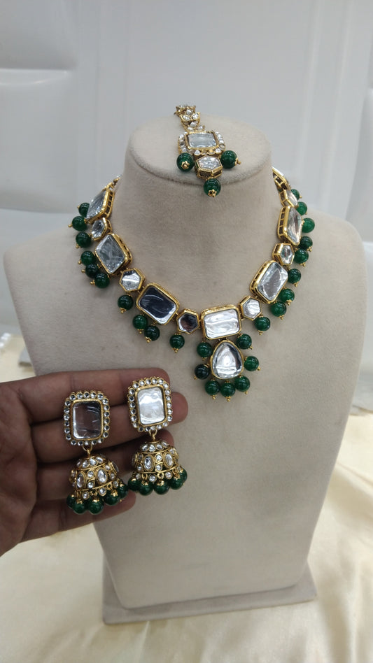 Perry Green Kundan Jewelry Set