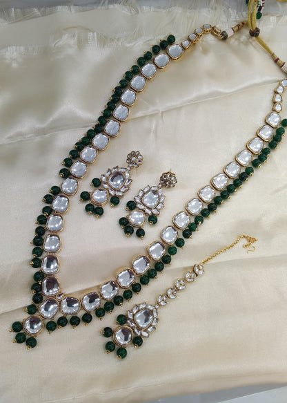 Green Rani Haar Kundan Jewelry Set