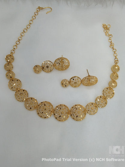 Indian Jewelry 1 gm Gold forming Jewelry Set