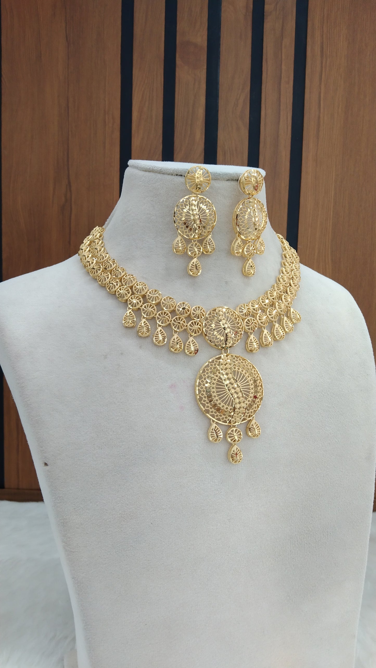 Indian Jewelry 1 gm Gold forming Jewelry Set