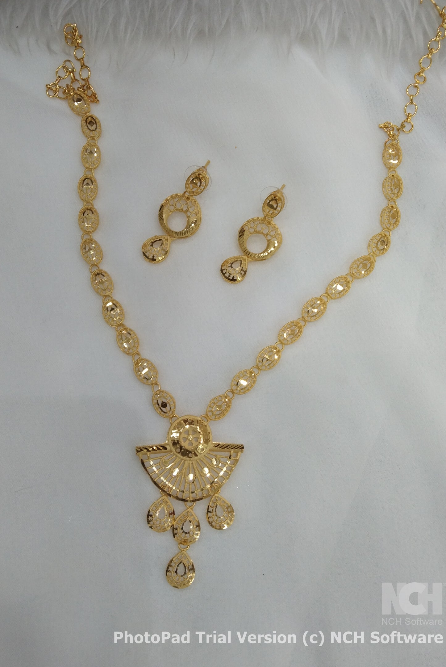 Indian Jewelry 1 gm Gold forming Jewelry Set
