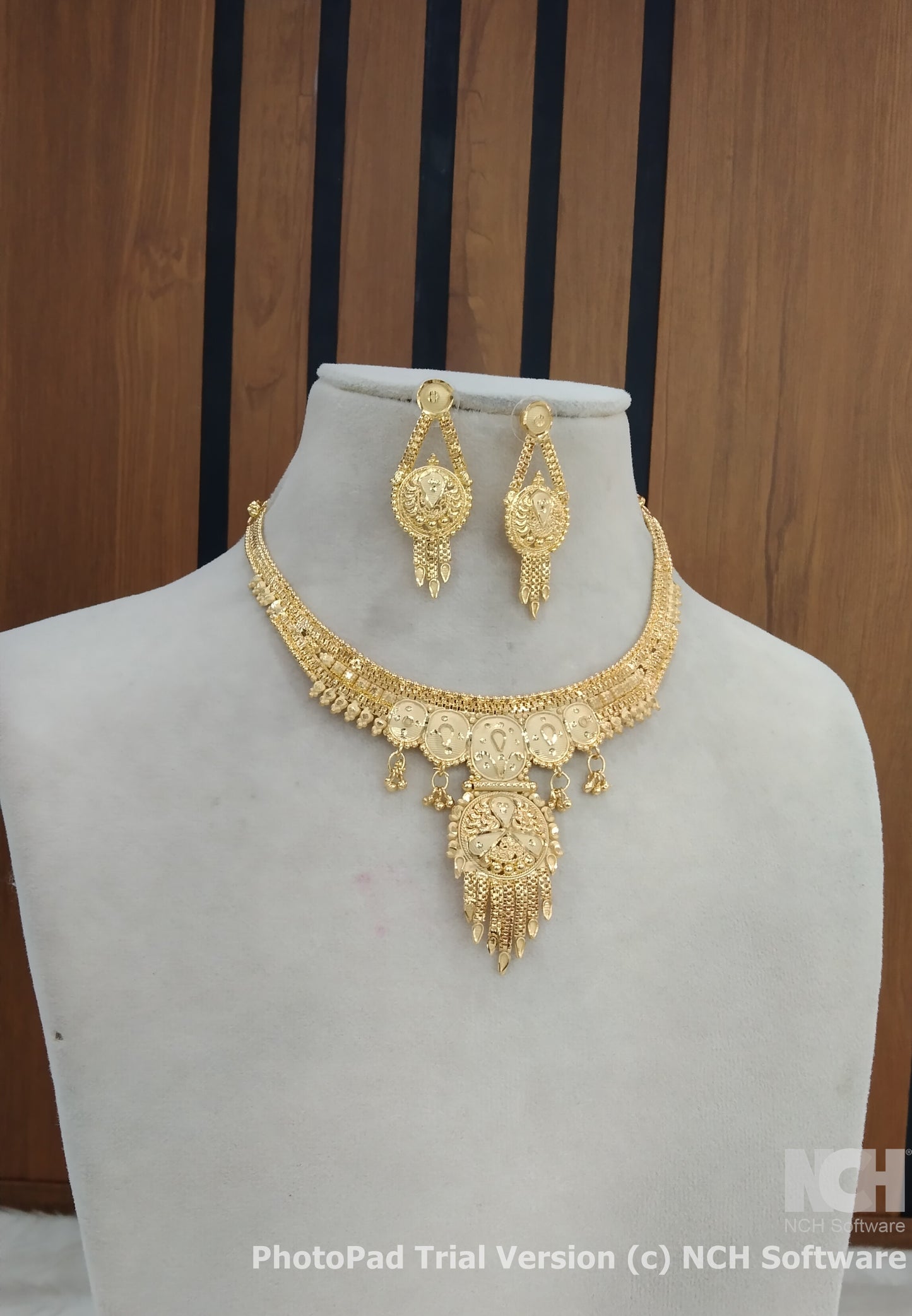 Indian Jewelry 1 gm Gold forming Jewelry Set
