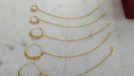 Nose ring bridal nathini for pierced nose
