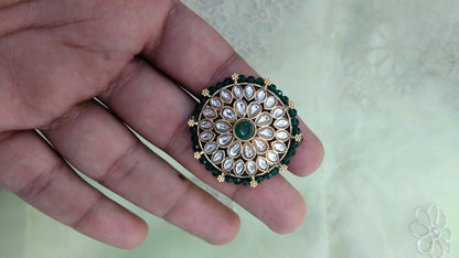 Kundan cocktail finger rings
