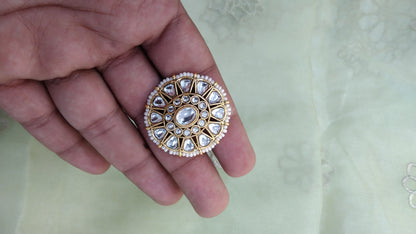 Kundan cocktail finger rings