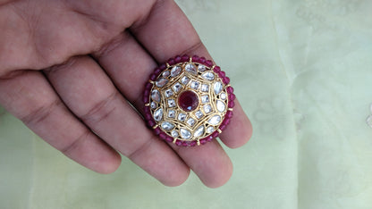 Kundan cocktail finger rings