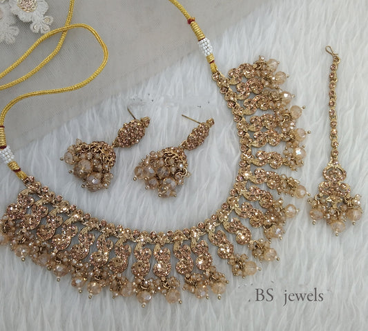 Choker Set Indian Antique Choker Siraj Jewellery