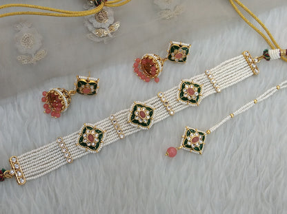Kundan Choker Gaajri Jewelry sai Set