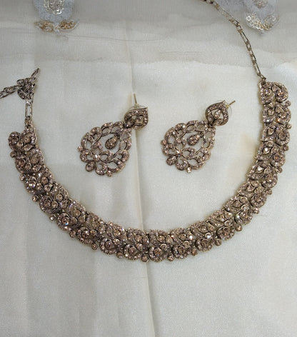 Antique gold necklace Set Indian jewellery Virat set