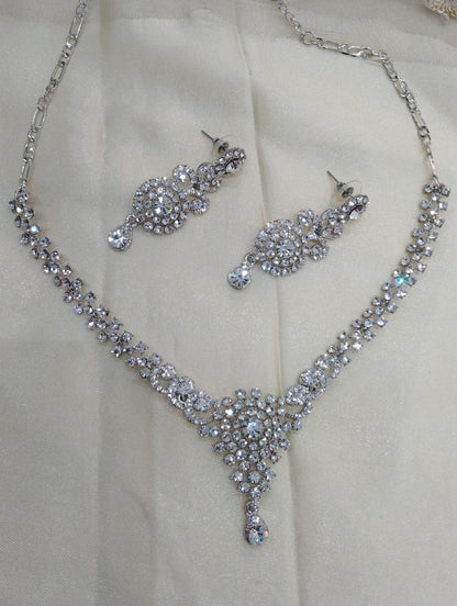 Silver necklace Set Indian jewellery Virat set
