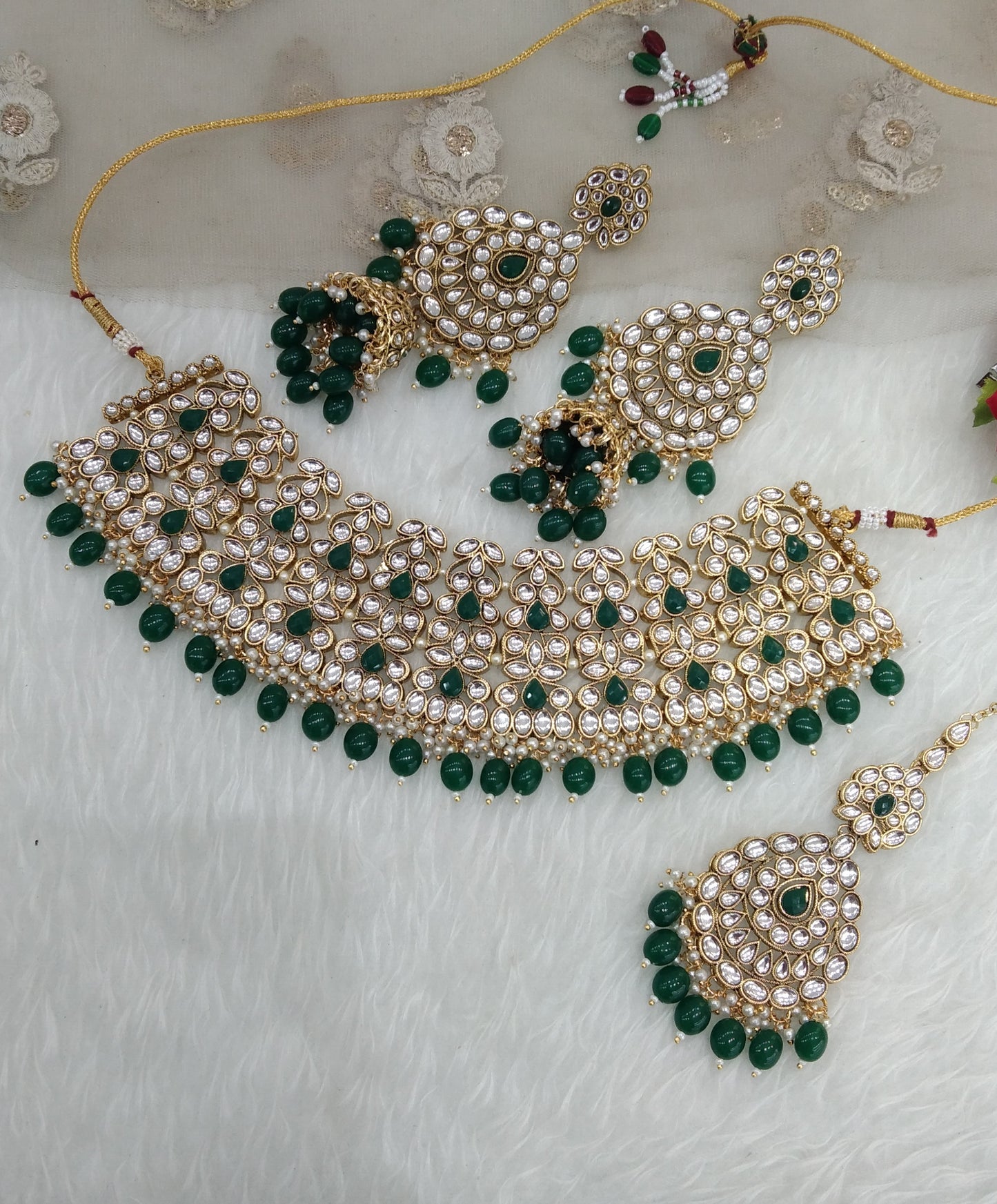 Green Necklace Indian Jewellery Lincoln Set