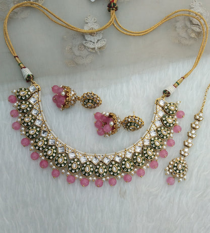 Gajjri Kundan Necklace Jewellery Tapti Set