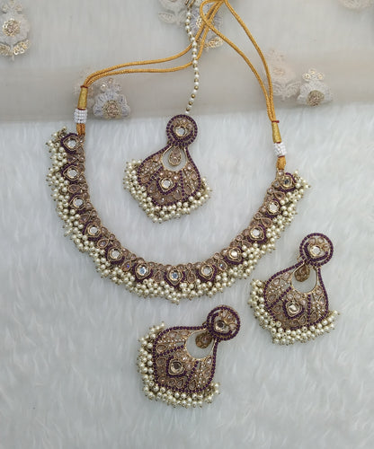 purple necklace Jewellery Alaia Set