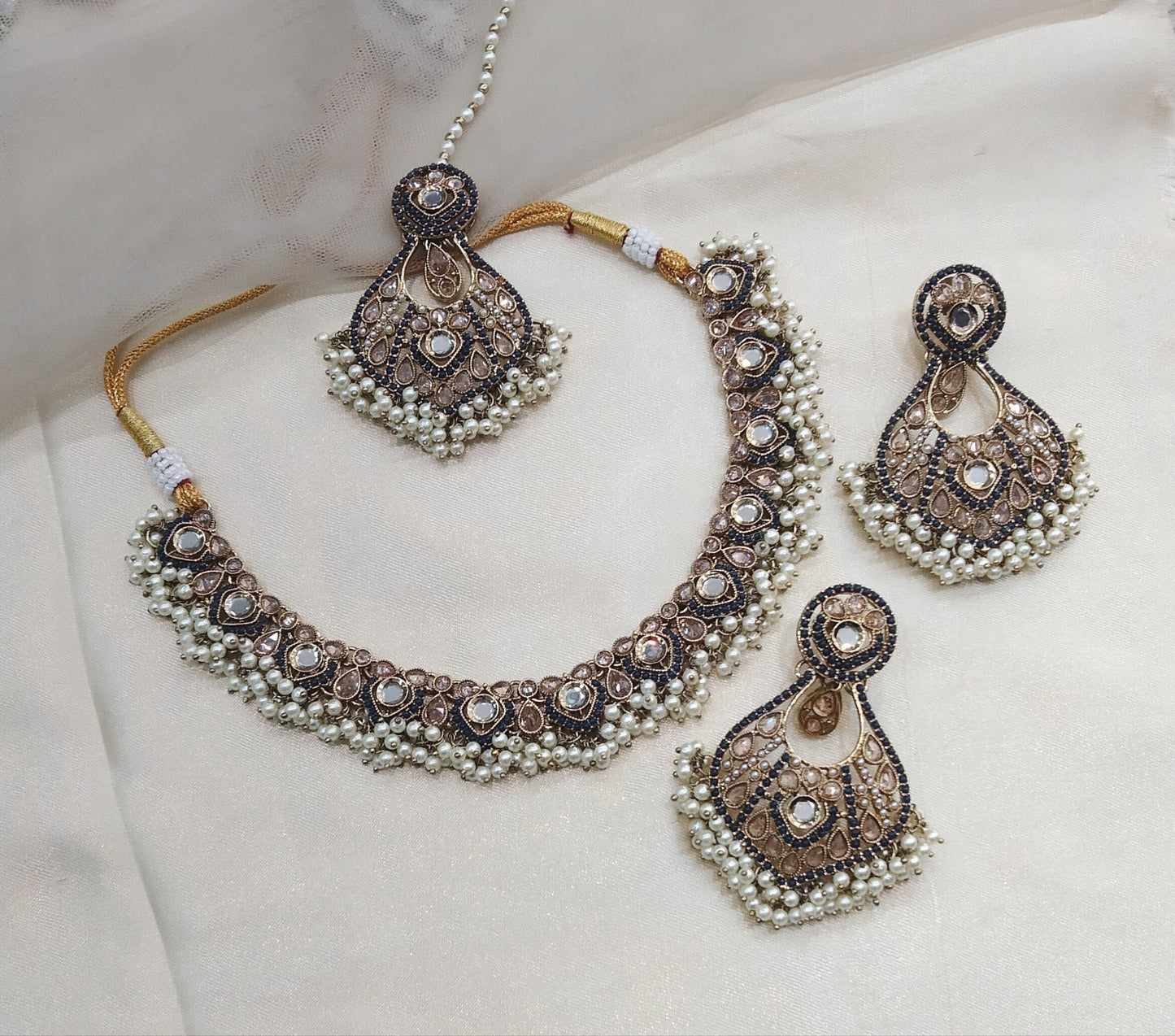 Blue necklace Jewellery Alaia Set
