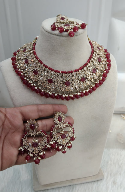 Ruby Bridal Necklace Compton