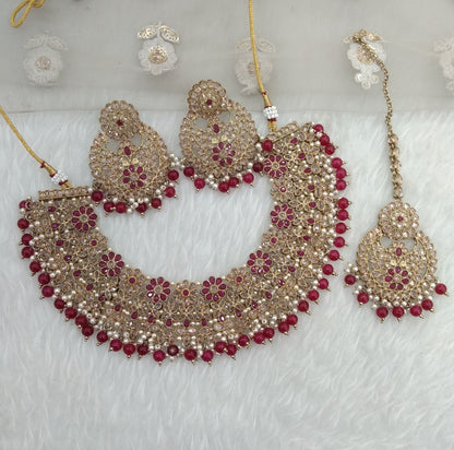 Ruby necklace Jewellery County Set