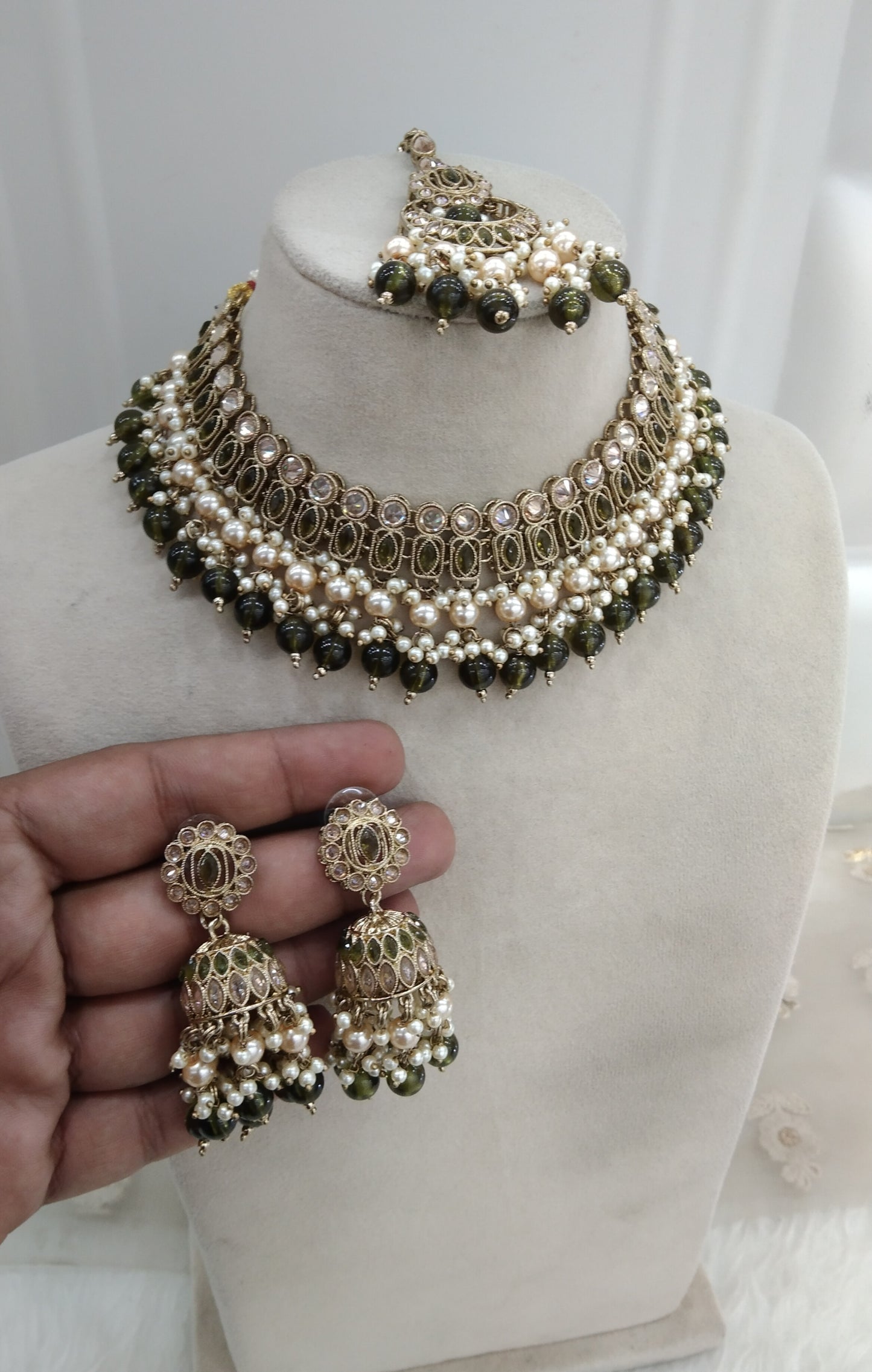 Mehndi necklace Jewellery Anika Set