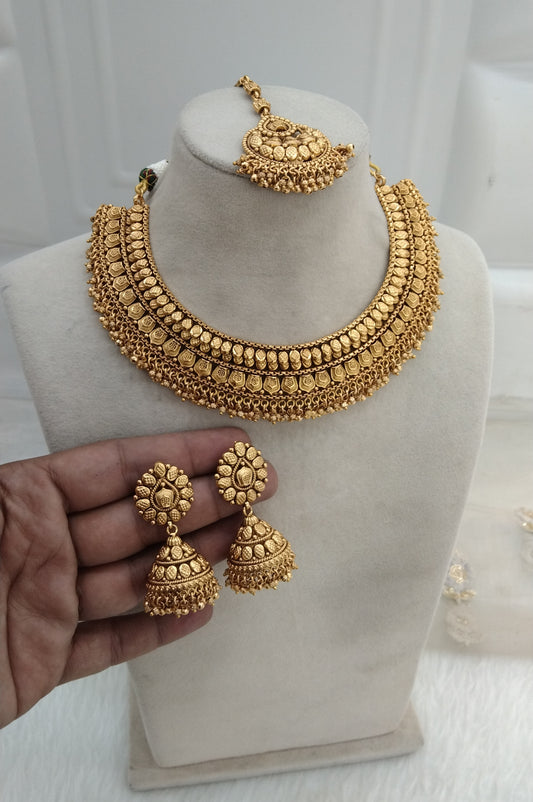 Gold Polki Necklace Jewellery Jewelry Irya Set