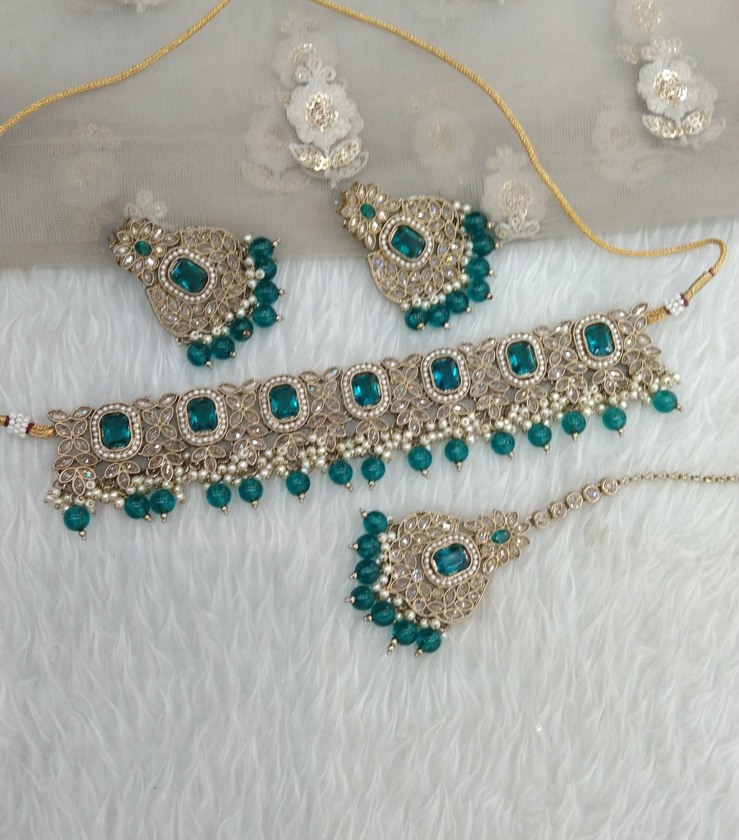 Rama Green Choker Jewellery Creek Set