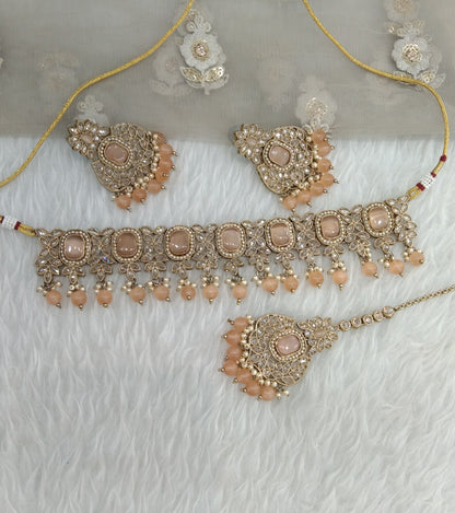 Peach Choker Jewellery Creek Set