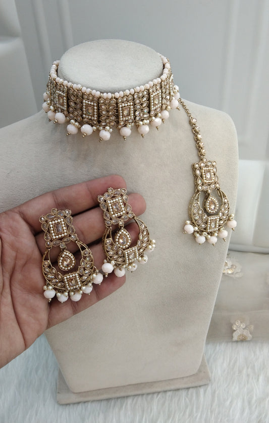 Peach Choker Jewellery Gisborne  Set