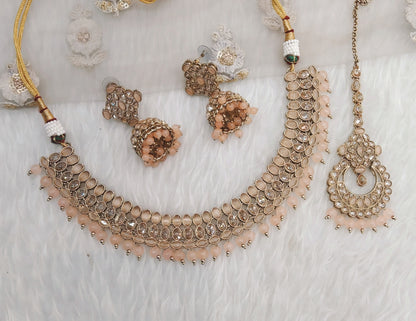 Peach necklace Jewellery Oakland Set