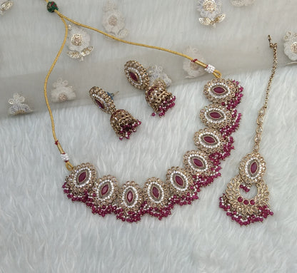 Majenta necklace Jewellery Inaaya Set