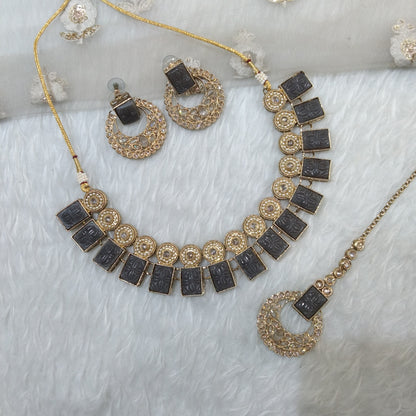 Grey necklace Jewellery Land  Set