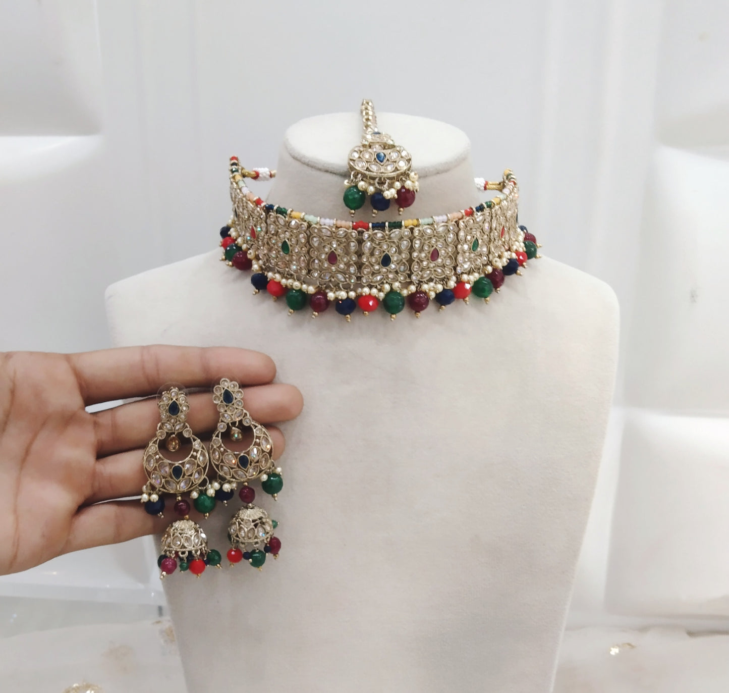 multi Colour Choker Jewellery Learn Set