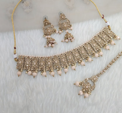 Peach Choker Jewellery Learn Set