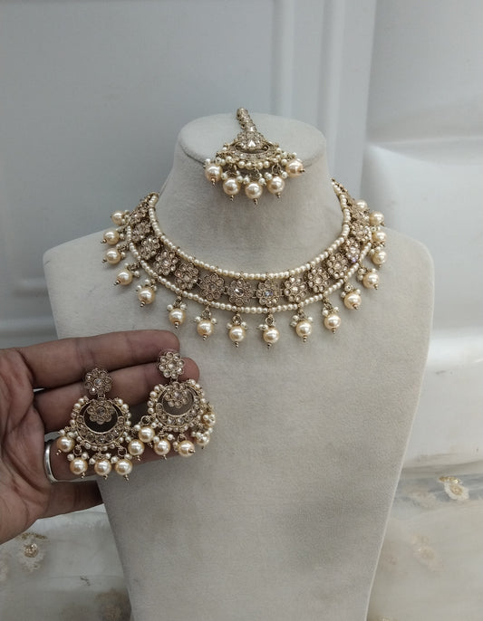Antique Golden necklace Jewellery Melbourne Set
