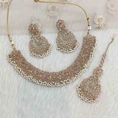 Antique Golden necklace Jewellery Riva Set