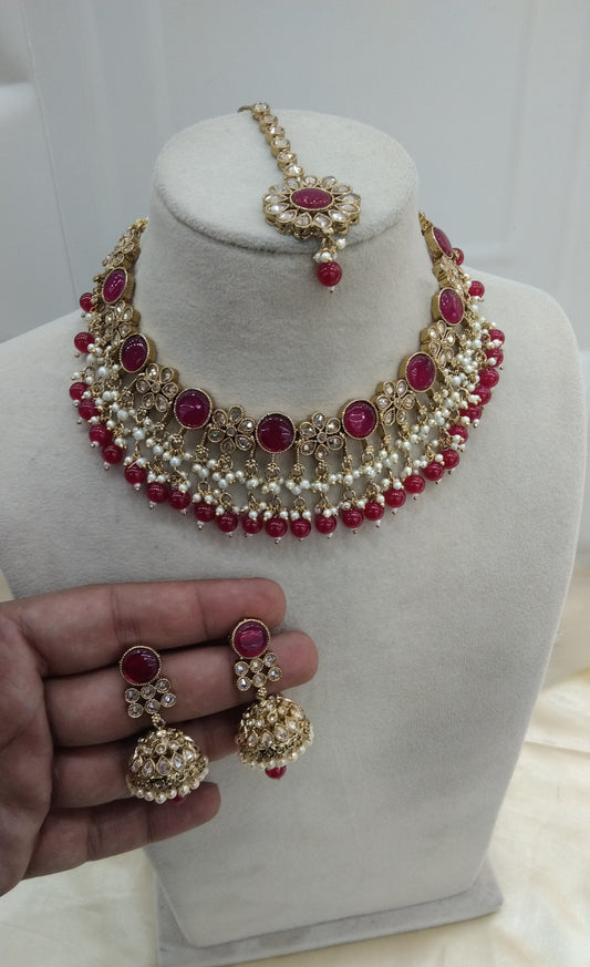 Majenta Necklace Jewellery Wind Set